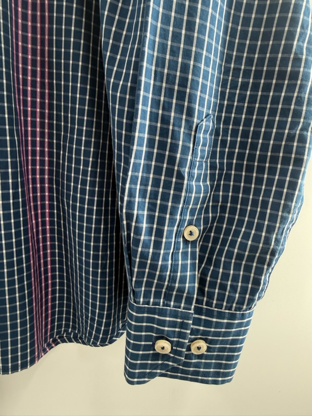 Tommy Bahama Men’s 100% Cotton Checked Button Up Long Sleeve Blue Size Large - Picture 3 of 8